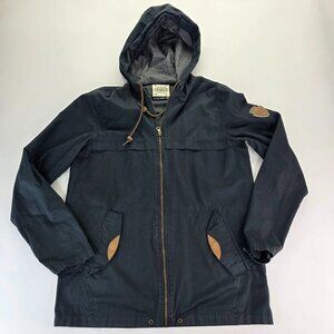 Dravus "Heading Nowhere" Black Hooded Utility Jacket Men's Size M